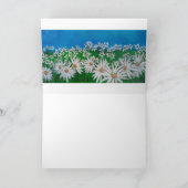 BLAUWE SKY EN DAISIES KAART (Binnen)