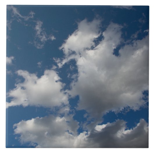 BLAUWE SKY MET CLOUDS TEGELTJE (Voorkant)