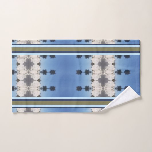 BLAUWE SKYFLOWER DRYSME1 WASDOEK EN BADSET BAD HANDDOEK (Handdoek)