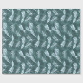 Blauwe sla cadeaupapier (Vlak)