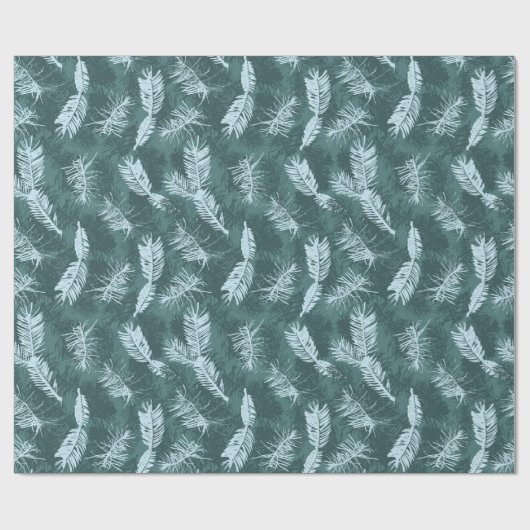 Blauwe sla cadeaupapier (Vlak)