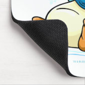 Blauwe sla glijdt over ijs muismat (Hoek)