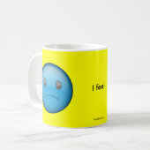 Blauwe sla koffiemok (Voorkant links)