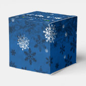 Blauwe Slaap- en rendierenkast Bedankdoosjes (Achterkant)