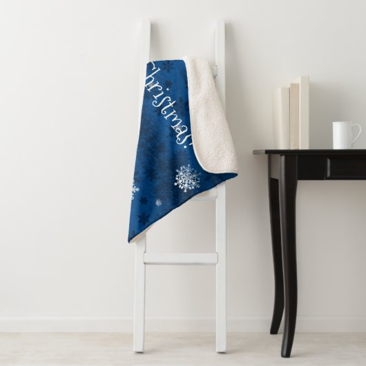 Blauwe Slaap- en rendiersherrpa Blanket van de Ker Sherpa Deken (In situ)