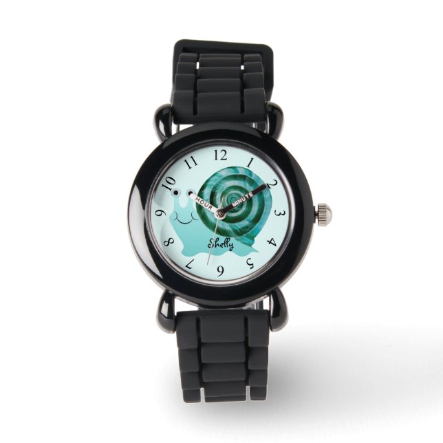 Blauwe slak horloge (Voorkant)