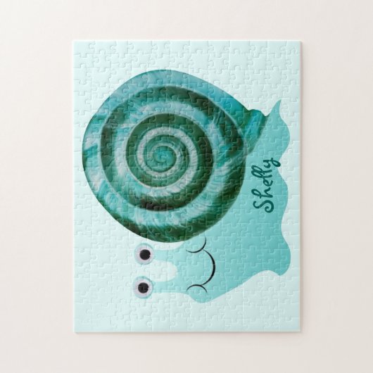 Blauwe slak legpuzzel (Verticaal)