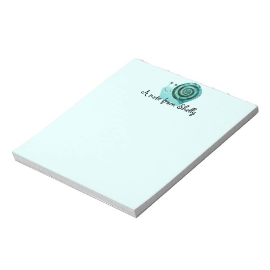 Blauwe slak notitieblok (Linkerzijde)