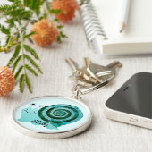 Blauwe slak sleutelhanger (Zijkant)