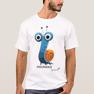Blauwe slak UITHOUDINGSVERMOGEN - by design Un T-shirt
