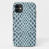 Blauwe slang afdrukken Case-Mate iPhone case (Achterkant)