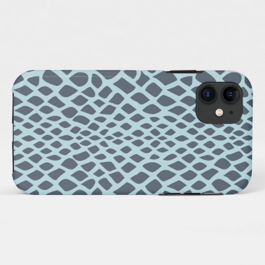 Blauwe slang afdrukken Case-Mate iPhone case (Achterkant (horizontaal))