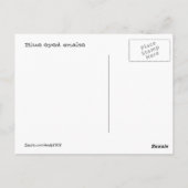 Blauwe slang ~ briefkaart (Achterkant)