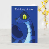 Blauwe slang kaart (Gele Bloem)