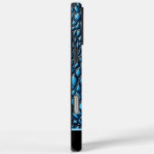 Blauwe slangenhuid schijnt in het licht Case-Mate iPhone case (Achterkant / Rechts)