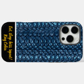 Blauwe slangenhuiden glanzen in zonlicht Case-Mate iPhone case (Achterkant (horizontaal))