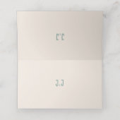 Blauwe Slate Bird Song bruiloft Plaatskaartje (Binnenkant ongevouwen)