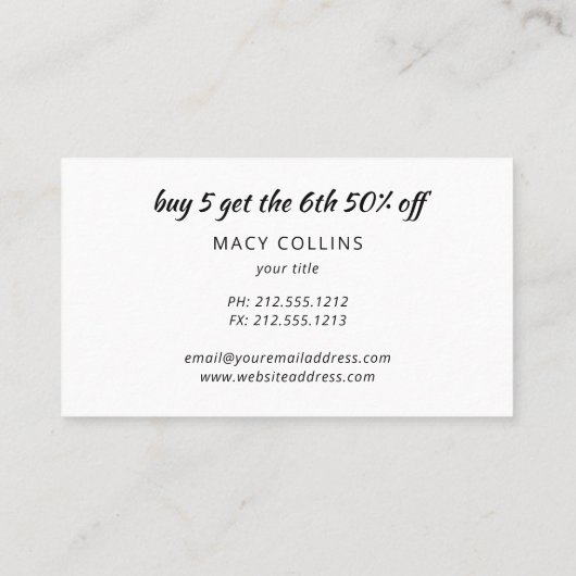 Blauwe slechte waterverf bergen een troutekaart visitekaartje (Achterkant)