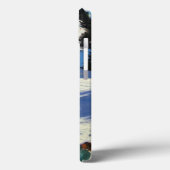 Blauwe slede Belle Plagne Case-Mate iPhone Case (Achterkant / Links)