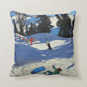 Blauwe slee Belle Plagne Kussen