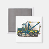 Blauwe sleepwagen Wrecker Magneten (Voorkant / Achterkant)