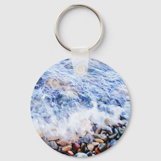 Blauwe Sleutelhanger Button (Voorkant)