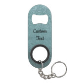Blauwe Sleutelhanger flesopening voor blauw-grijs Mini Flessenopener (Achterkant)