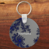 blauwe Sleutelhanger met uw naam (Voorkant)