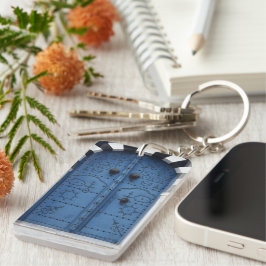 Blauwe Sleutelhanger voor deur