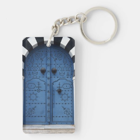 Blauwe Sleutelhanger voor deur (achterkant)