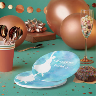 Blauwe Slime Birthday Party Paper Borden Papieren Bordje