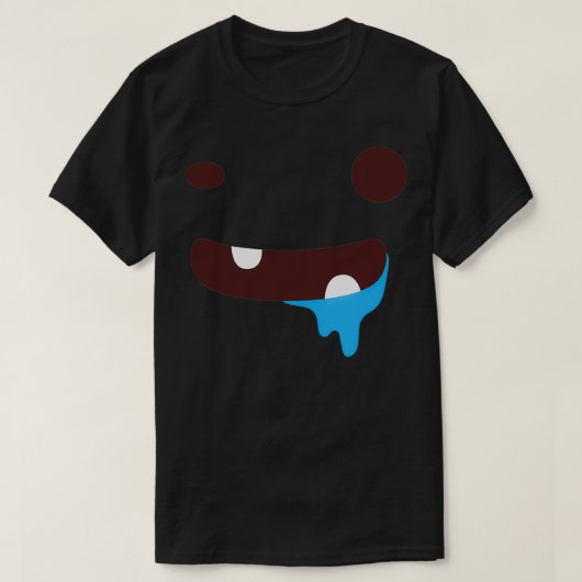 Blauwe slobber 1 t-shirt (Design voorkant)