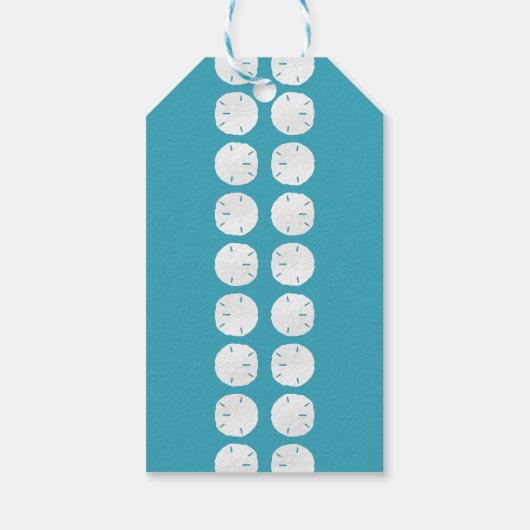 Blauwe snars met kerstmis cadeaulabel (Achterkant)