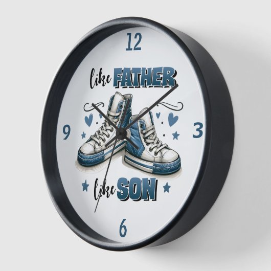 Blauwe Sneakers als vader, als zoon (Hoek)