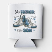 Blauwe Sneakers als vader, als zoon Blikjeskoeler (Voorkant)