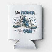 Blauwe Sneakers als vader, als zoon Blikjeskoeler (Achterkant)