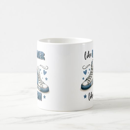 Blauwe Sneakers als vader, als zoon Koffiemok (Center)