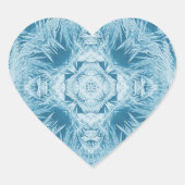 Blauwe Sneeuw 099 2023 Hart Sticker (Voorkant)