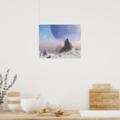 Blauwe sneeuw (20 x 16) poster (Keuken)