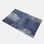 Blauwe sneeuw deurmat (Schuin)