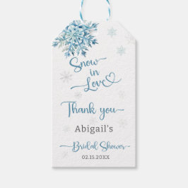 BLAUWE SNEEUW IN LOVE BRUIDSSCHOONMAAKFEest Cadeaulabel