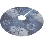 Blauwe sneeuw kerstboom rok (Gekanteld)