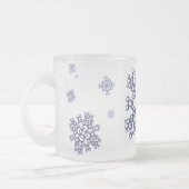 Blauwe Sneeuw Matglas Koffiemok (Links)