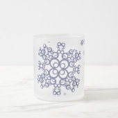 Blauwe Sneeuw Matglas Koffiemok (Center)