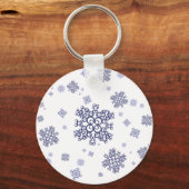 Blauwe Sneeuw Sleutelhanger (Voorkant)