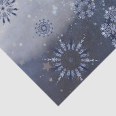 Blauwe sneeuw tissuepapier (Detail)