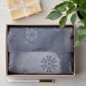 Blauwe sneeuw tissuepapier (Geschenk)