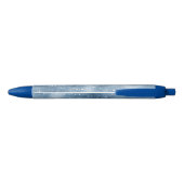 Blauwe Sneeuw Zwarte Inkt Pen (Achterkant)