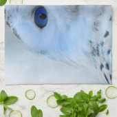 Blauwe sneeuwknollen theedoek (Gevouwen)