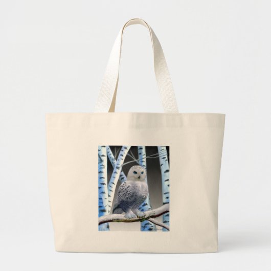 Blauwe sneeuwkoraal grote tote bag (Voorkant)